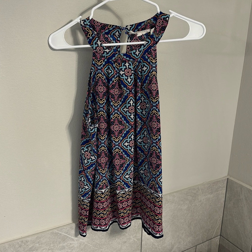 Women’s Multi-Colored Halter Neck Blouse